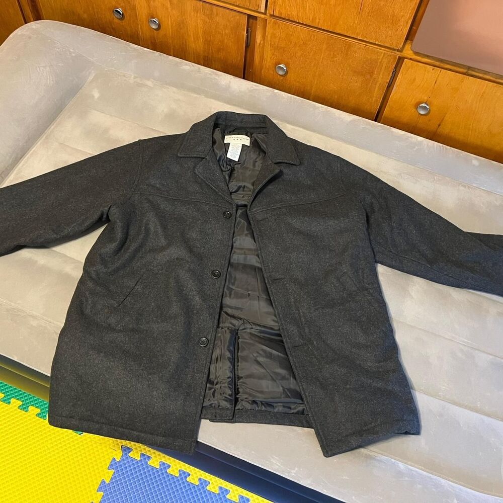 Unbranded Men's Grey and Black Coat